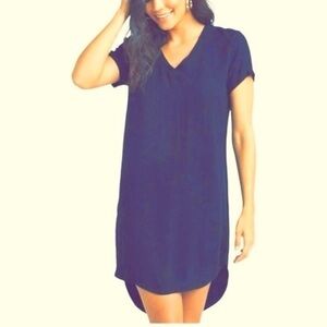 Anthropologie Cloth & Stone Rayon Hi- Low Midi Dress in size XS, preloved